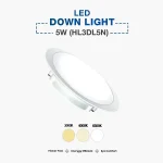 Hyundai LED Down Light 5W (HL3DL5N) - Image 2