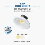 Hyundai LED COB Spot Light 6W (HL3CB6N-C) - Image 2